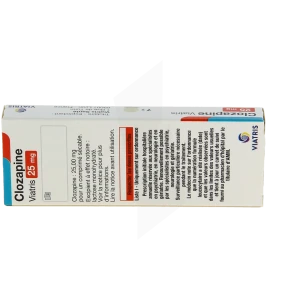 Clozapine Viatris 25 Mg, Comprimé Sécable
