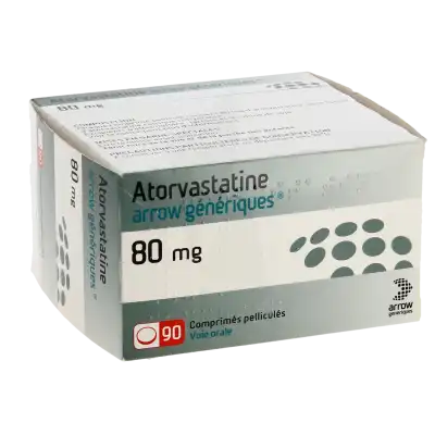 Atorvastatine Arrow Generiques 80 Mg, Comprimé Pelliculé à VILLERS-LE-LAC