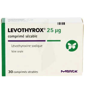 Levothyrox 25 Microgrammes, Comprimé Sécable