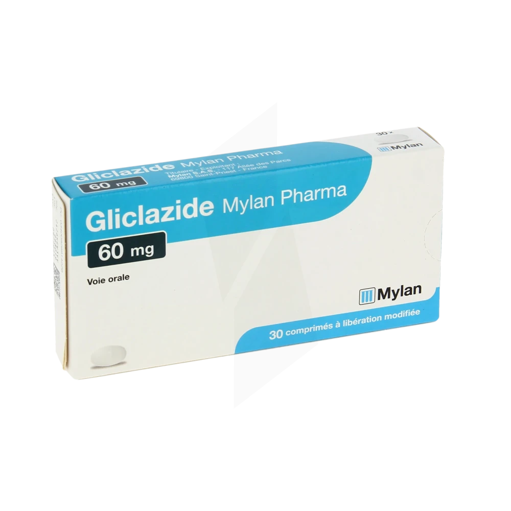 Gliclazide Mylan Pharma 60 Mg, Comprimé à Libération Modifiée