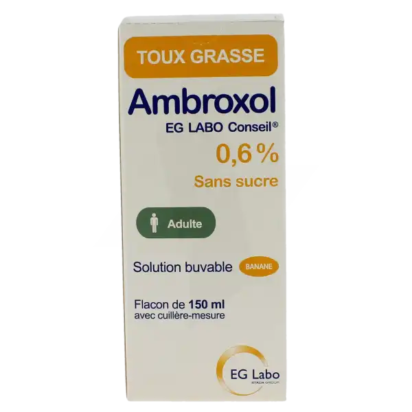 Ambroxol Eg Labo Conseil 0,6 %, Solution Buvable
