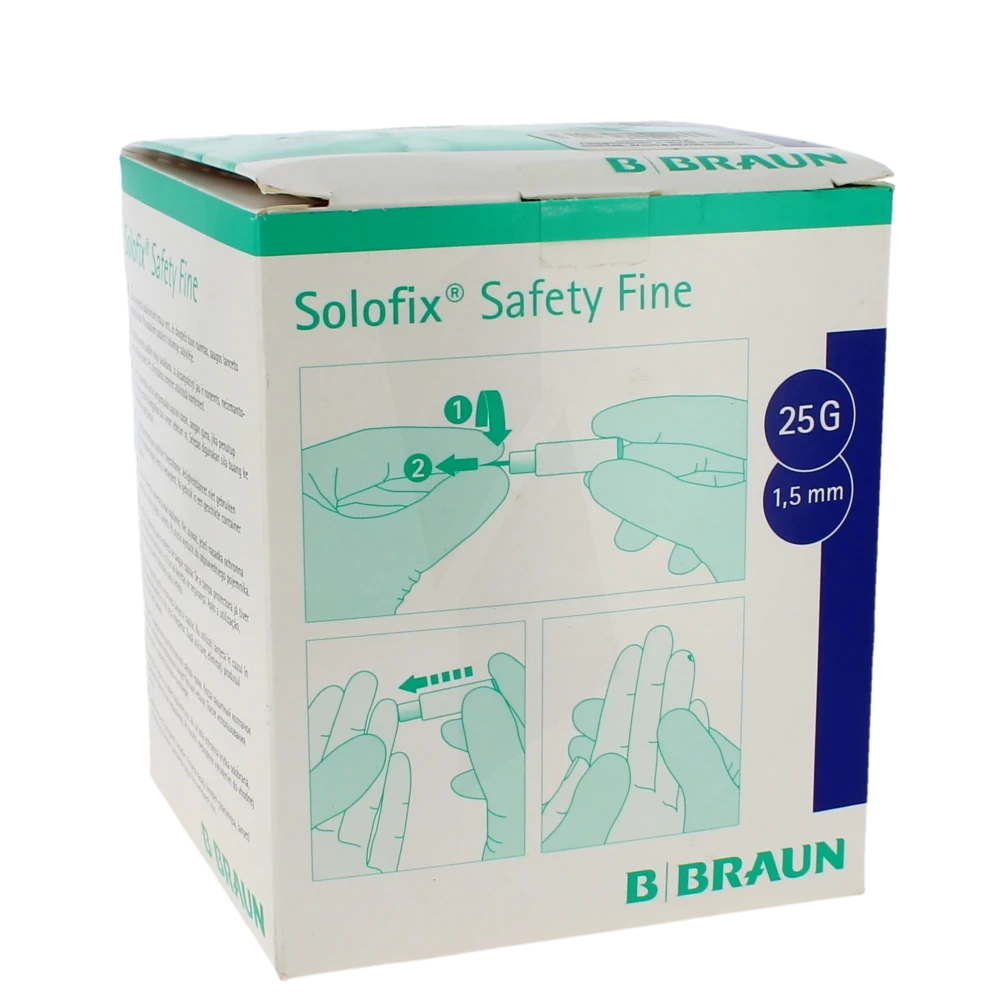Solofix Safety Fine Auto-piqueur à Usage Unique B/200