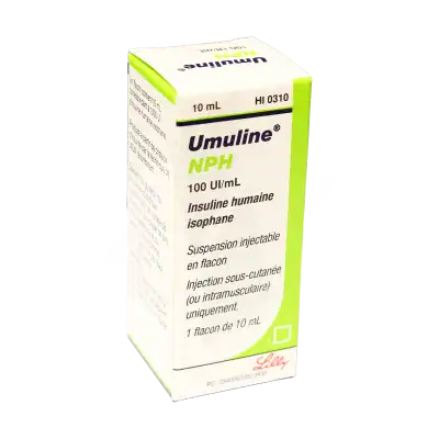 Umuline Nph 100 Ui/ml, Suspension Injectable En Flacon à LA TREMBLADE