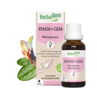 Herbalgem Fem50+gem Solution Buvable Bio Fl Compte-gouttes/30ml à Égletons