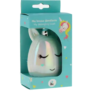 Plic Brosse Cheveux Licorne Bleue à FONTENAY-TRESIGNY
