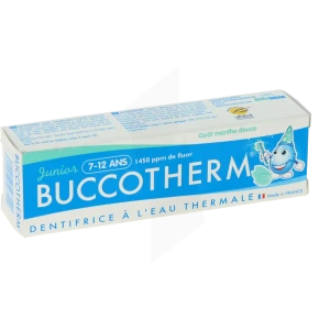 Buccotherm Gel Dentifrice Junior 7/12 Ans Goût Menthe Douce Tube 50ml