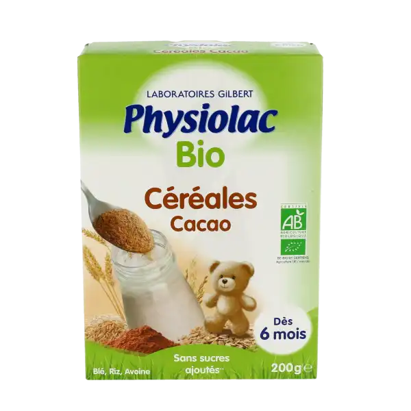 Physiolac Cereales Bio Farine Chocolat B/200g