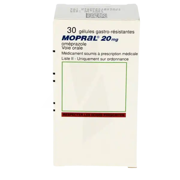 Mopral 20 Mg, Gélule Gastro-résistante