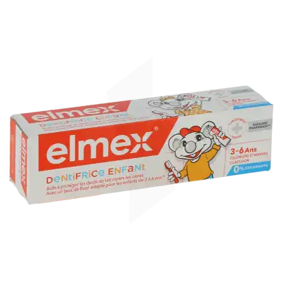 Elmex Enfant Dentifrice 3-6 Ans T/50ml à Bordeaux