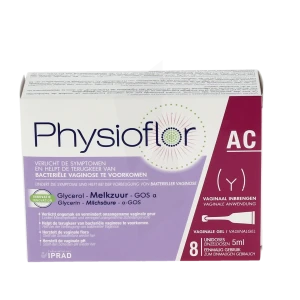 Physioflor Ac Gel Vaginal Acidifiant Et Prébiotique 8 Unidoses/5ml