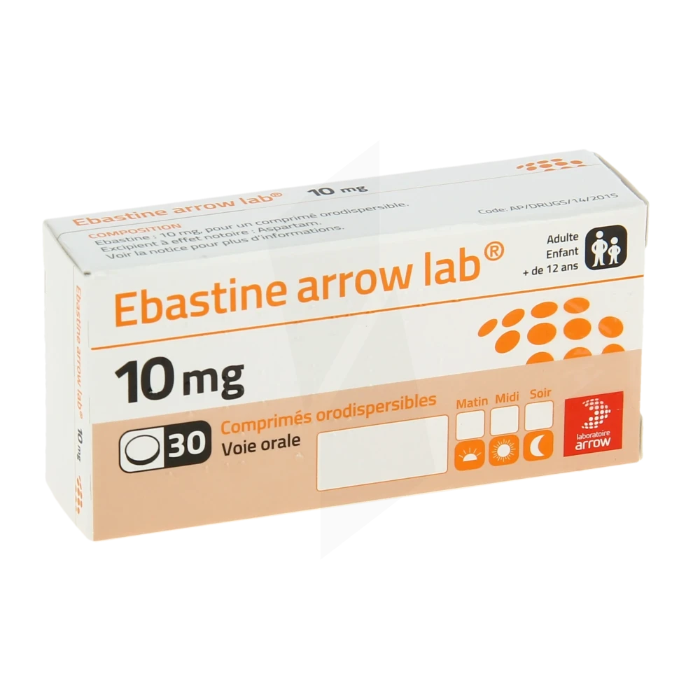 Ebastine Arrow Lab 10 Mg, Comprimé Orodispersible