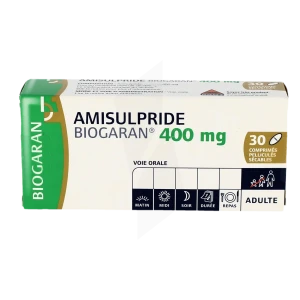 Amisulpride Biogaran 400 Mg, Comprimé Pelliculé Sécable