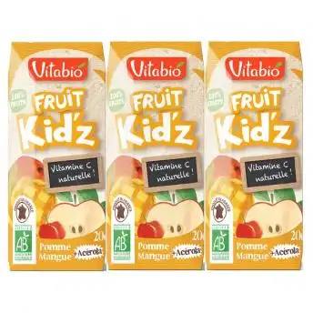 Vitabio Fruit Kid'z Jus Orange Ananas 3briques/20cl