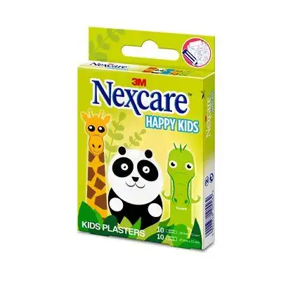 Nexcare Sensitive Soft Happy Kids Pansements Microporeux Animaux 2 Tailles B/20 à Pradines