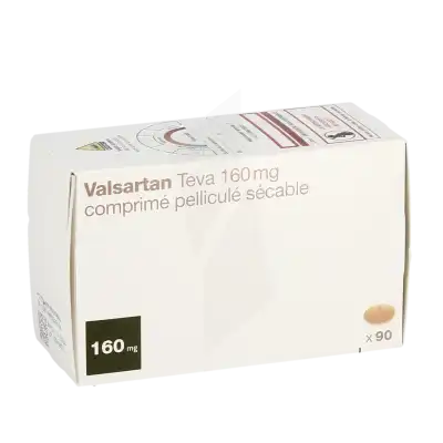 Valsartan Teva 160 Mg, Comprimé Pelliculé Sécable à DIJON