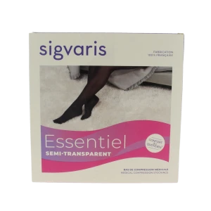Sigvaris Essentiel Diaphane Semi-transparent Bas Auto-fixants Morpho+ Classe 2 Femme Dune Long L