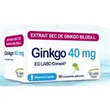 Ginkgo Eg Labo Conseil 40 Mg Cpr Pell Plq/90 à DIJON