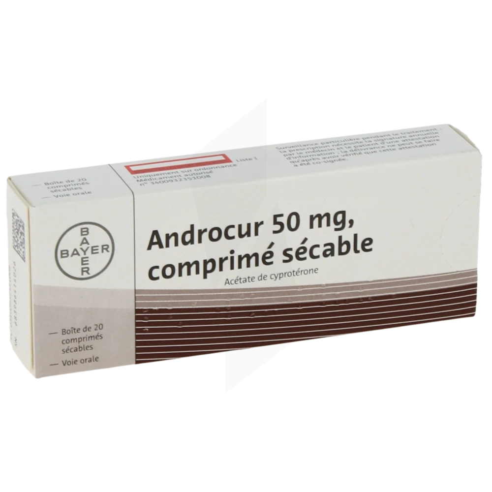 Androcur 50 Mg, Comprimé Sécable