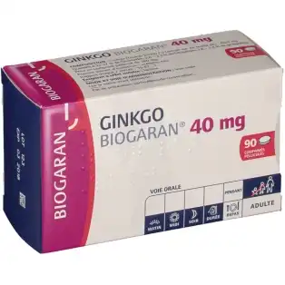 Ginkgo Biogaran 40 Mg, Comprimé Pelliculé Plq/90 à STRASBOURG