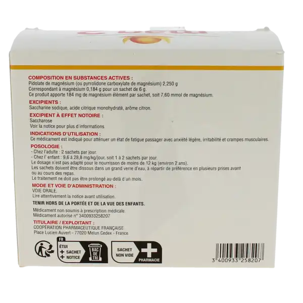 Mag 2, Poudre Pour Solution Buvable En Sachet