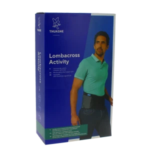 Thuasne Lombacross Activity Ceinture Lombaire Noir Hauteur 21 Cm Taille 1
