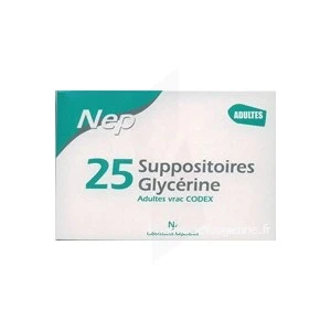 Nepenthes Suppositoire Glycerine Adulte Sachet/25