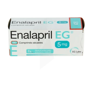 Enalapril Eg 5 Mg, Comprimé Sécable