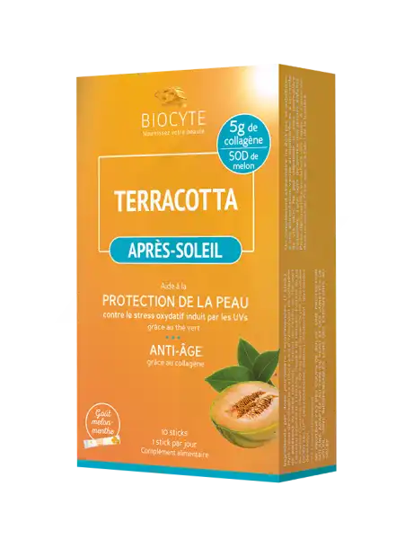 Biocyte Terracotta Après Solaire Solution Buvable 10 Sticks