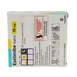 Ezetimibe Viatris 10 Mg, Comprimé