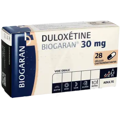 Duloxetine Biogaran 30 Mg, Gélule Gastro-résistante à CHASSE SUR RHÔNE
