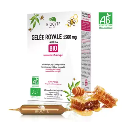 Biocyte Bio Gelée Royale Solution Buvable 20 Ampoules/10ml à CERNAY