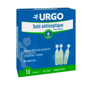 Urgo Soins Solution Antiseptique Chlorhexidine 0.5% 10 Unidoses/5ml à NÎMES