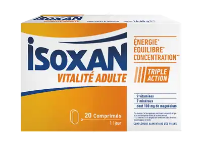 Isoxan Vitalité Adulte Comprimés B/20 à Saint-Gervais-la-Forêt