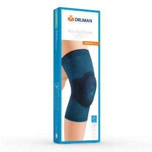 Orliman Rotulig Move Genouillère Rotulienne Armature Souple Marine Taille 3