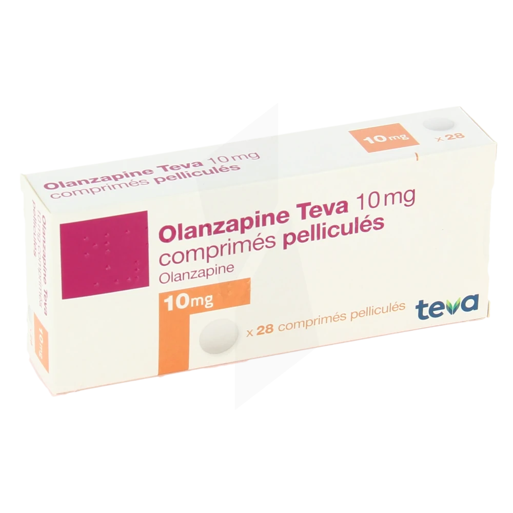 Olanzapine Teva 10 Mg, Comprimé Pelliculé