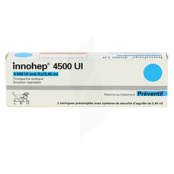 Innohep 4 500 Ui Anti-xa/0,45 Ml, Solution Injectable En Seringue Préremplie