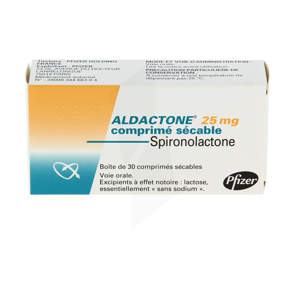 Pharmacie de la Basoche - Médicament Aldactone 25 Mg, Comprimé ...