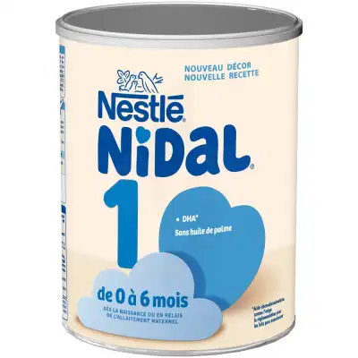 Nestlé Nidal 1 Lait En Poudre B/800g à Mérignac