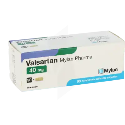 Valsartan Viatris 40 Mg, Comprimé Pelliculé Sécable à Nice