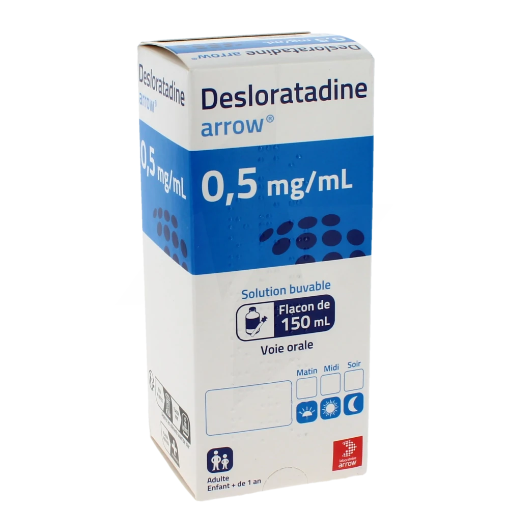 Desloratadine Arrow 0,5 Mg/ml, Solution Buvable