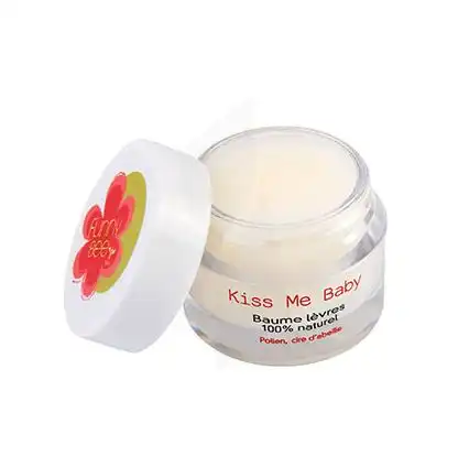 Funnybee Kiss Me Baby Baume Lèvres Réparateur 100% Naturel Pot/11g