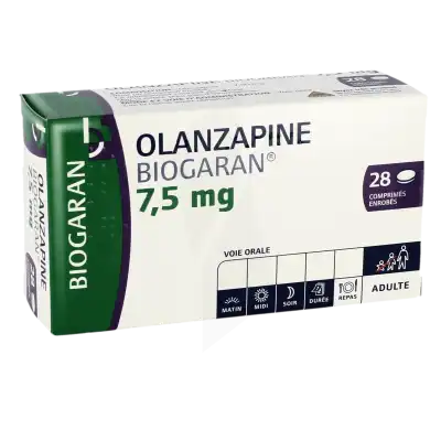Olanzapine Biogaran 7,5 Mg, Comprimé Enrobé à Chelles