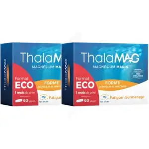 Thalamag Forme Physique & Mentale Magnésium Marin Fer Vitamine B9 Gélules 2b/60 à MARSEILLE
