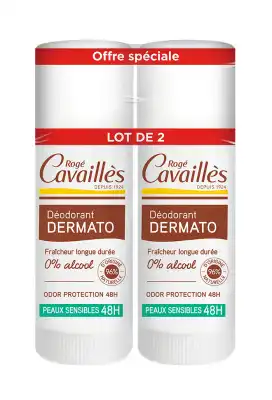 Rogé Cavaillès Déo Dermato Déodorant Anti-odeurs 48h 2sticks/40ml à  ILLZACH