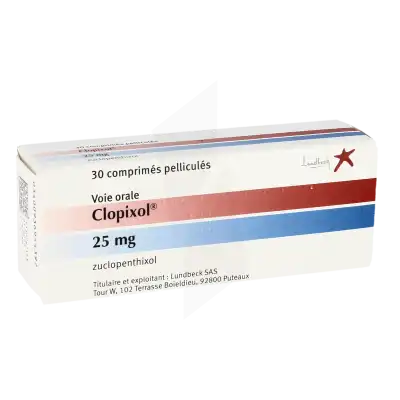 Clopixol 25 Mg, Comprimé Pelliculé à FLEURANCE
