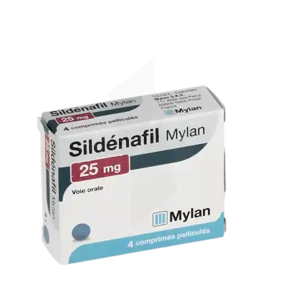 SILDENAFIL VIATRIS 25 mg, comprimé pelliculé