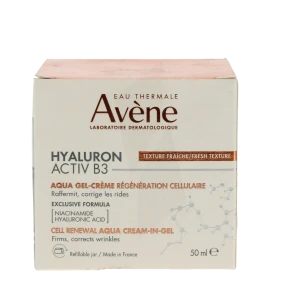 Avène Eau Thermale Hyaluron Activ B3 Aqua Gel Crème Pot De 50 Ml