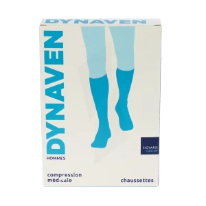 Dynaven Fin Chaussettes  Homme Classe 2 Noir X Large Normal-