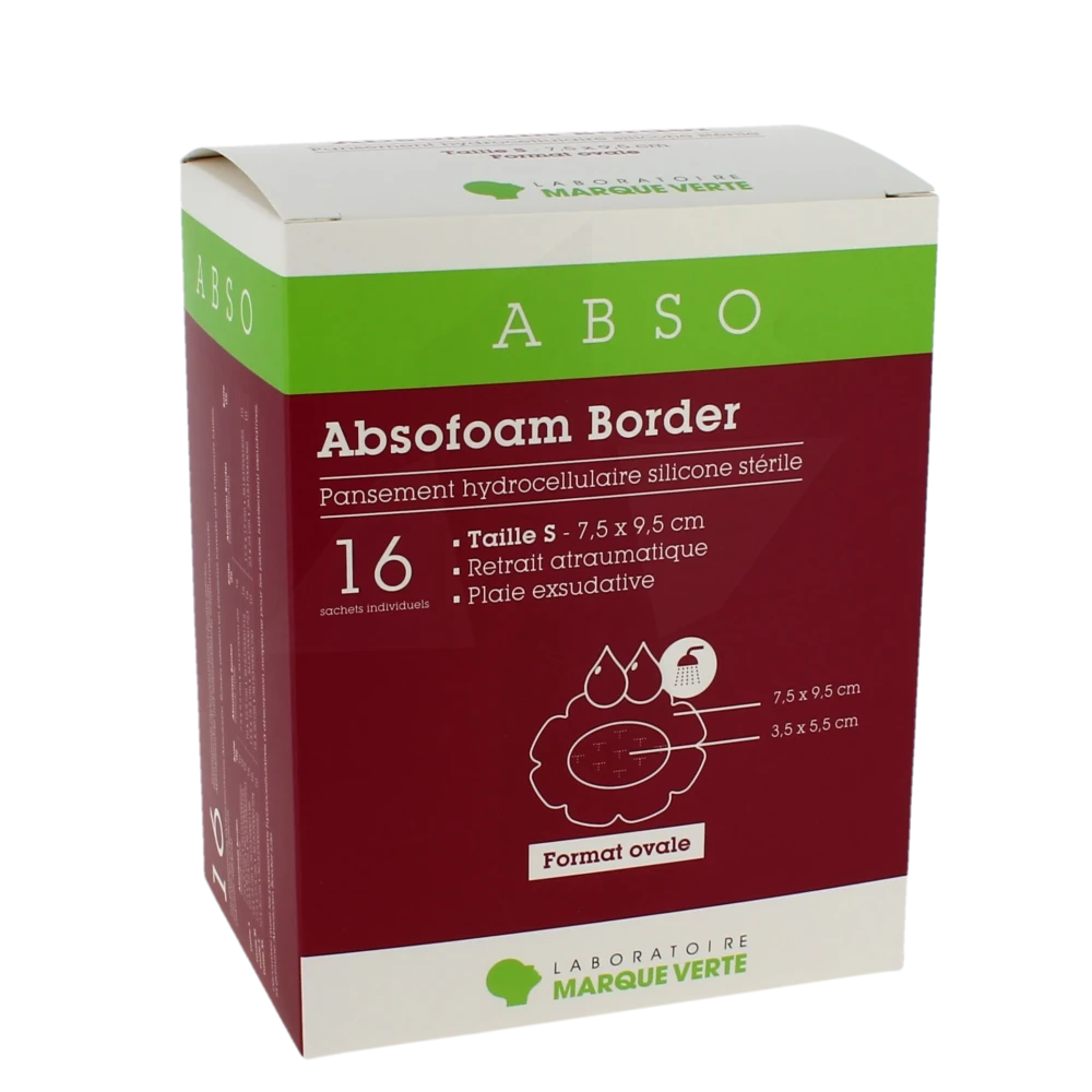 Absofoam Border Ovale Pans S 7,5x9,5cm B/16