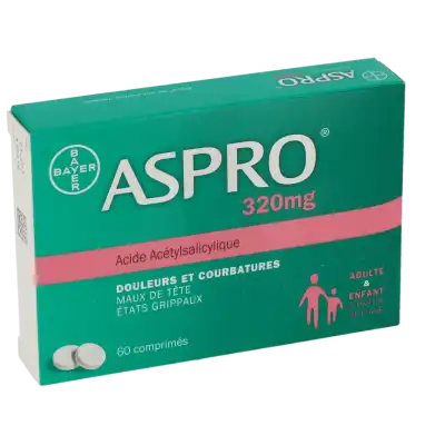Aspro 320 Mg, Comprimé à HEROUVILLE ST CLAIR